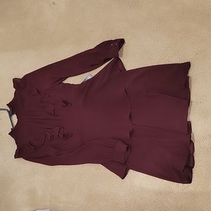 Express Women's XS Maroon Dress